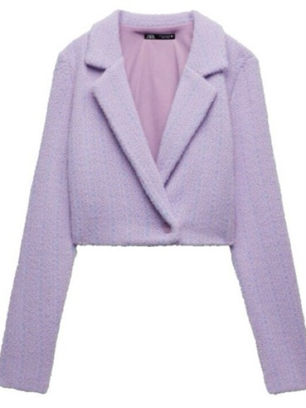 Zara lavender purple textured coat, size M